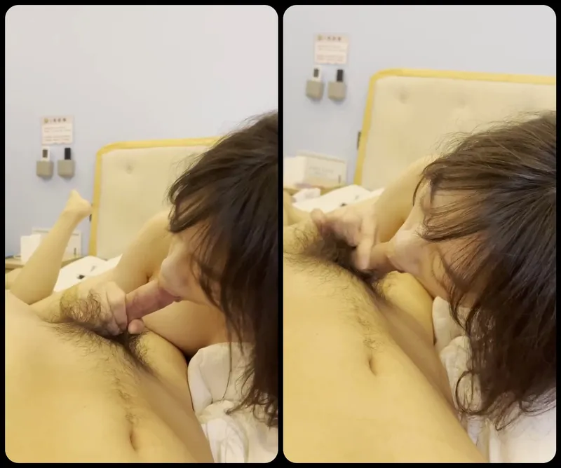 Em người yêu ngoan liếm láp cu bự của anh