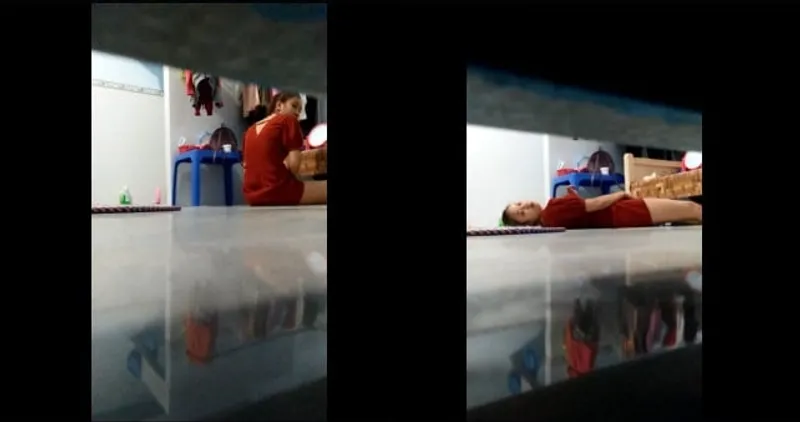 Quay lén người yêu thẩm du trong phòng