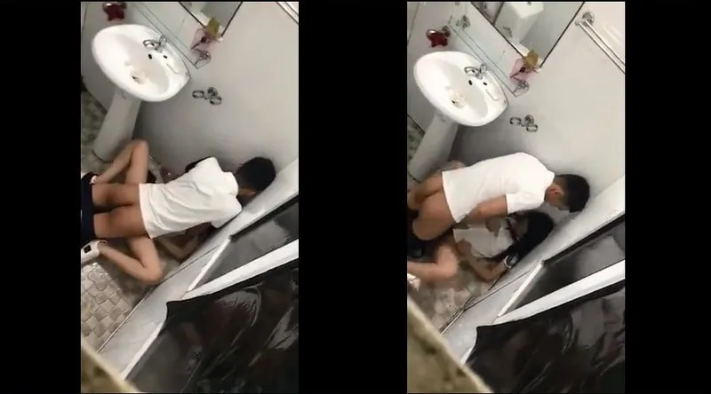 Ghệ say xỉn và người yêu trong phòng tắm nhà hàng