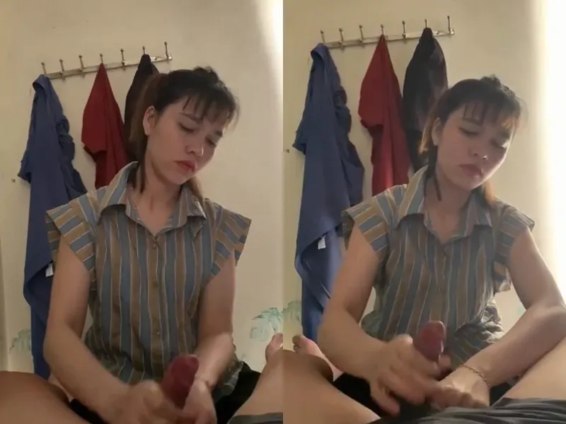 Anh trai đi vắng, ép người yêu của anh trai sục chim xuất tinh